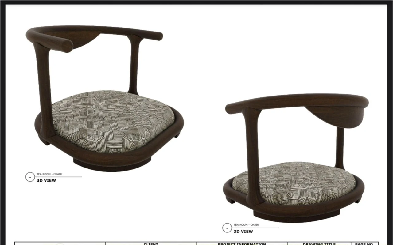 Chair — CAD drawing