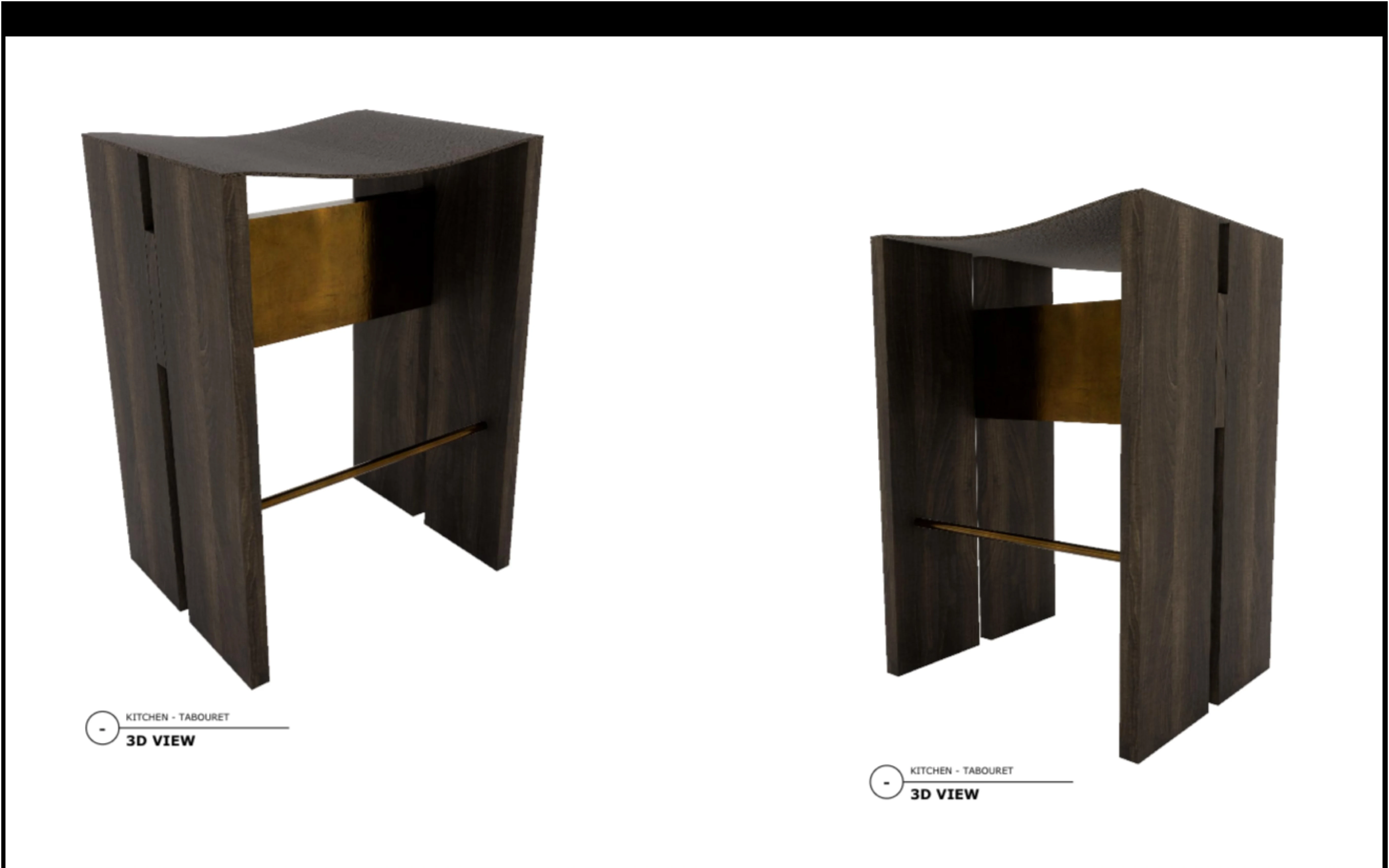 Tabouret — CAD drawing