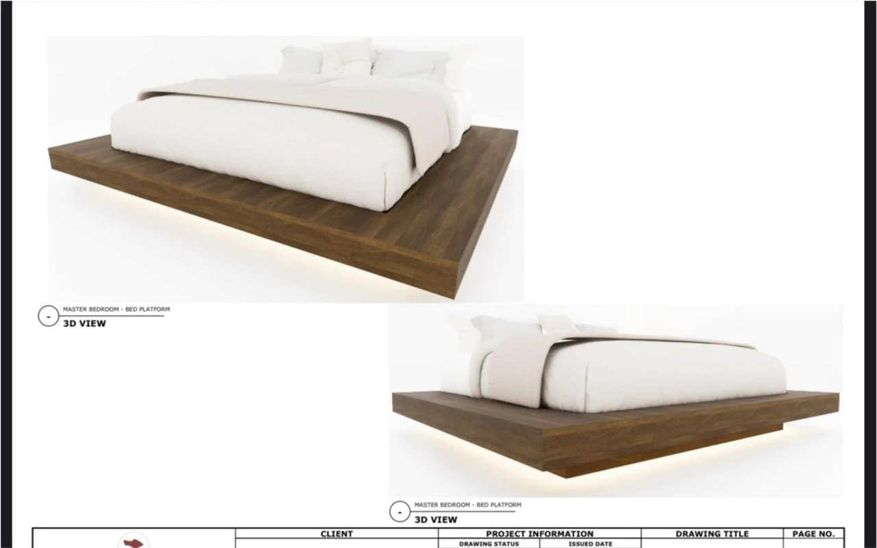 Bed Platform — CAD drawing