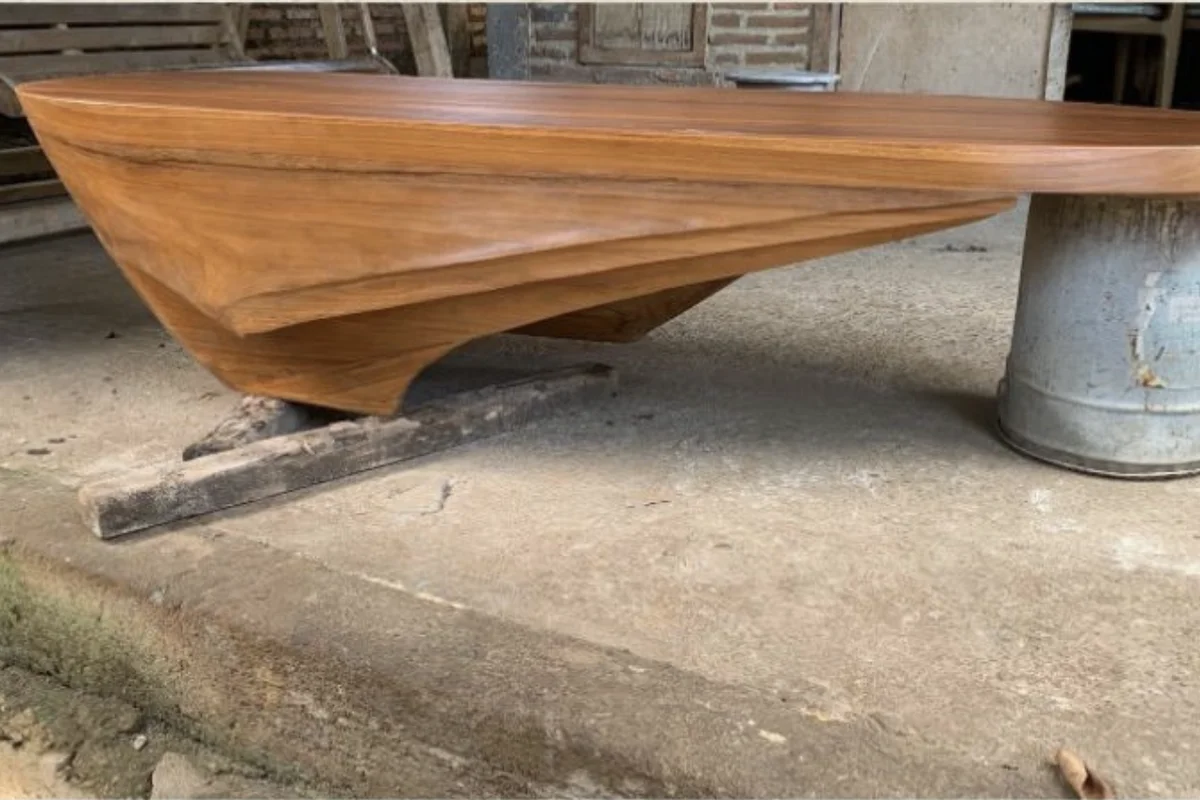 Wave Coffee Table — as built