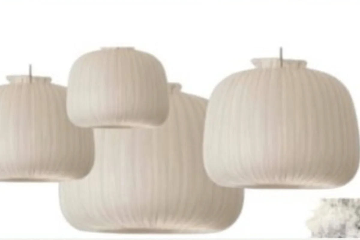 Pleated Pendant Light — CAD drawing