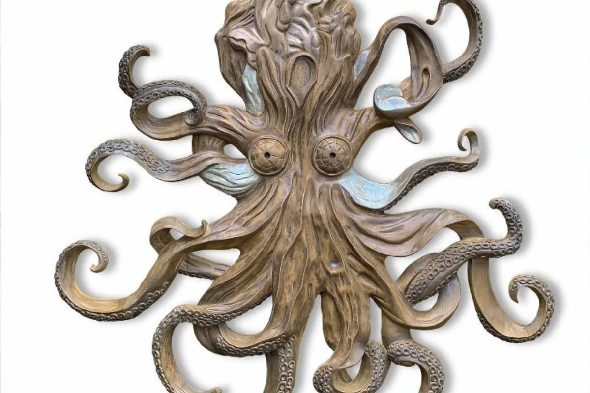 Octopus Sculpture — CAD drawing