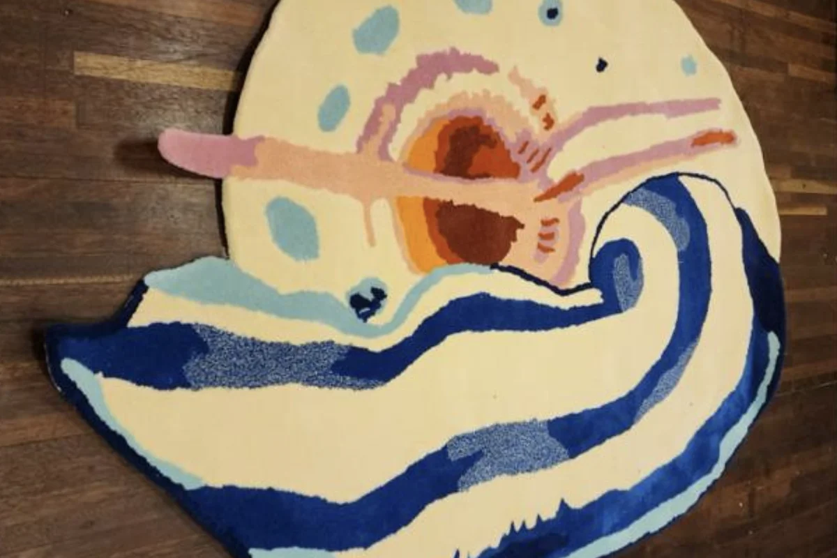 Blue Snail Rug — as built