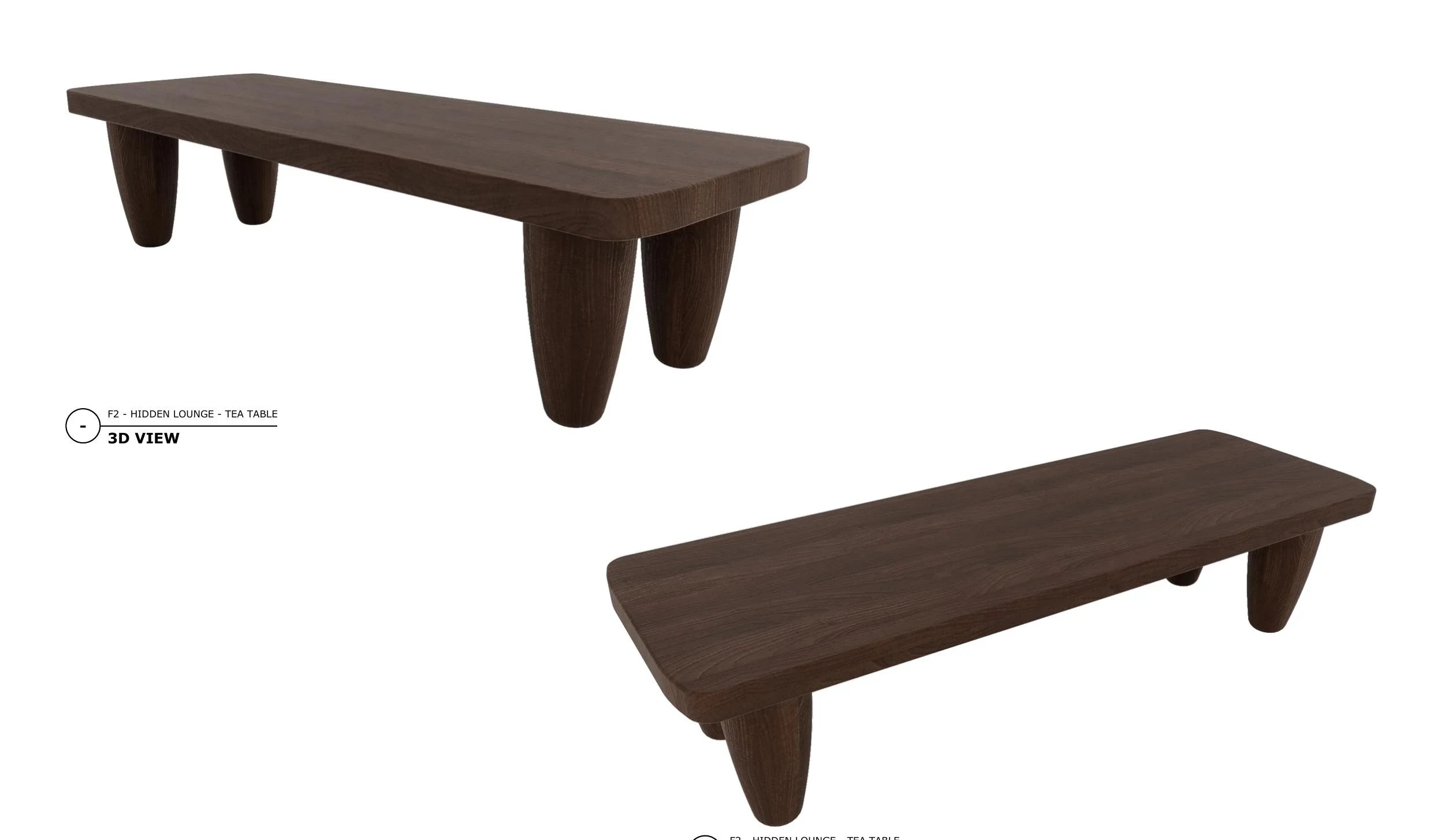 Tea Table — CAD drawing