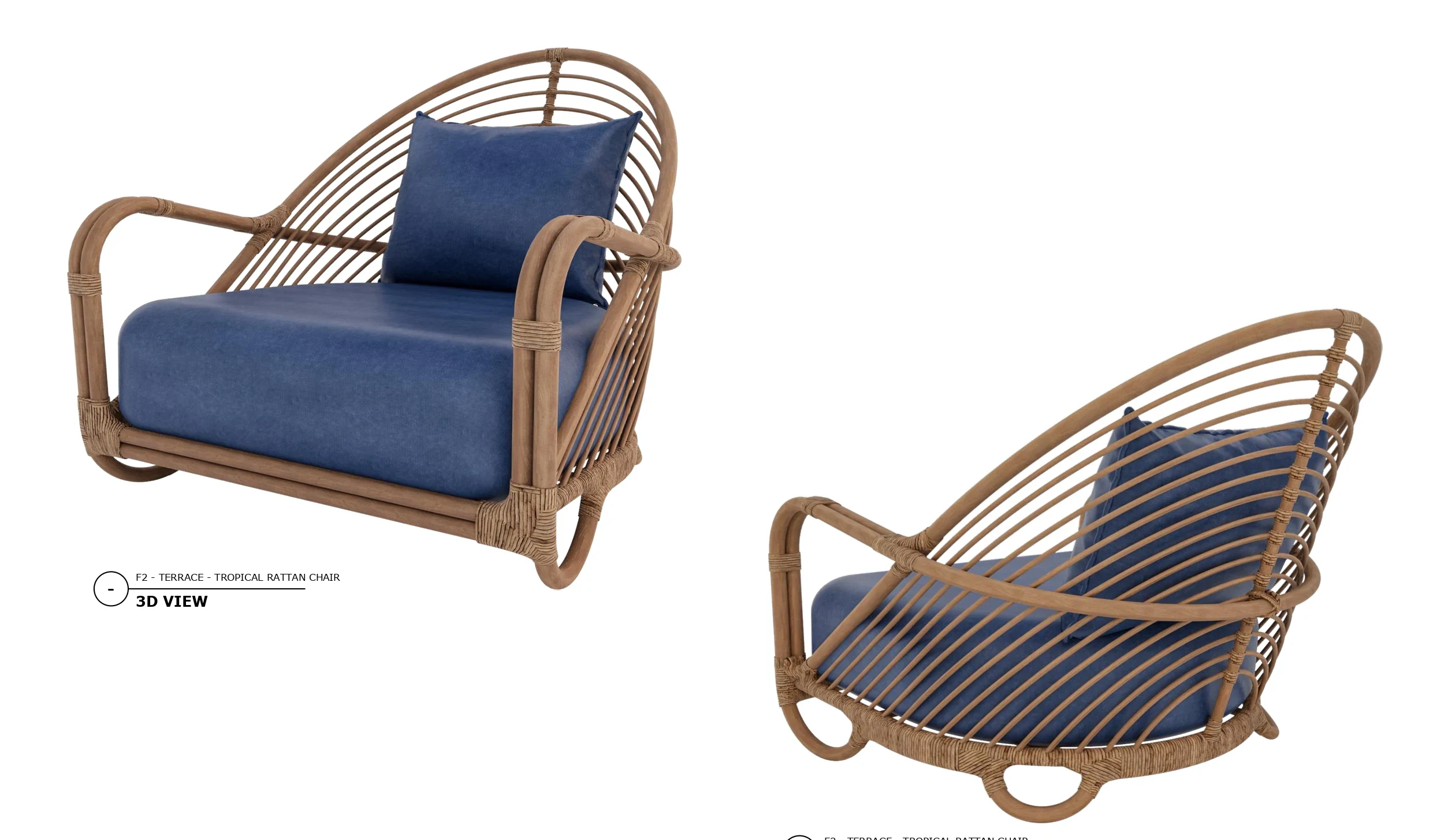 Rattan Chair — CAD drawing