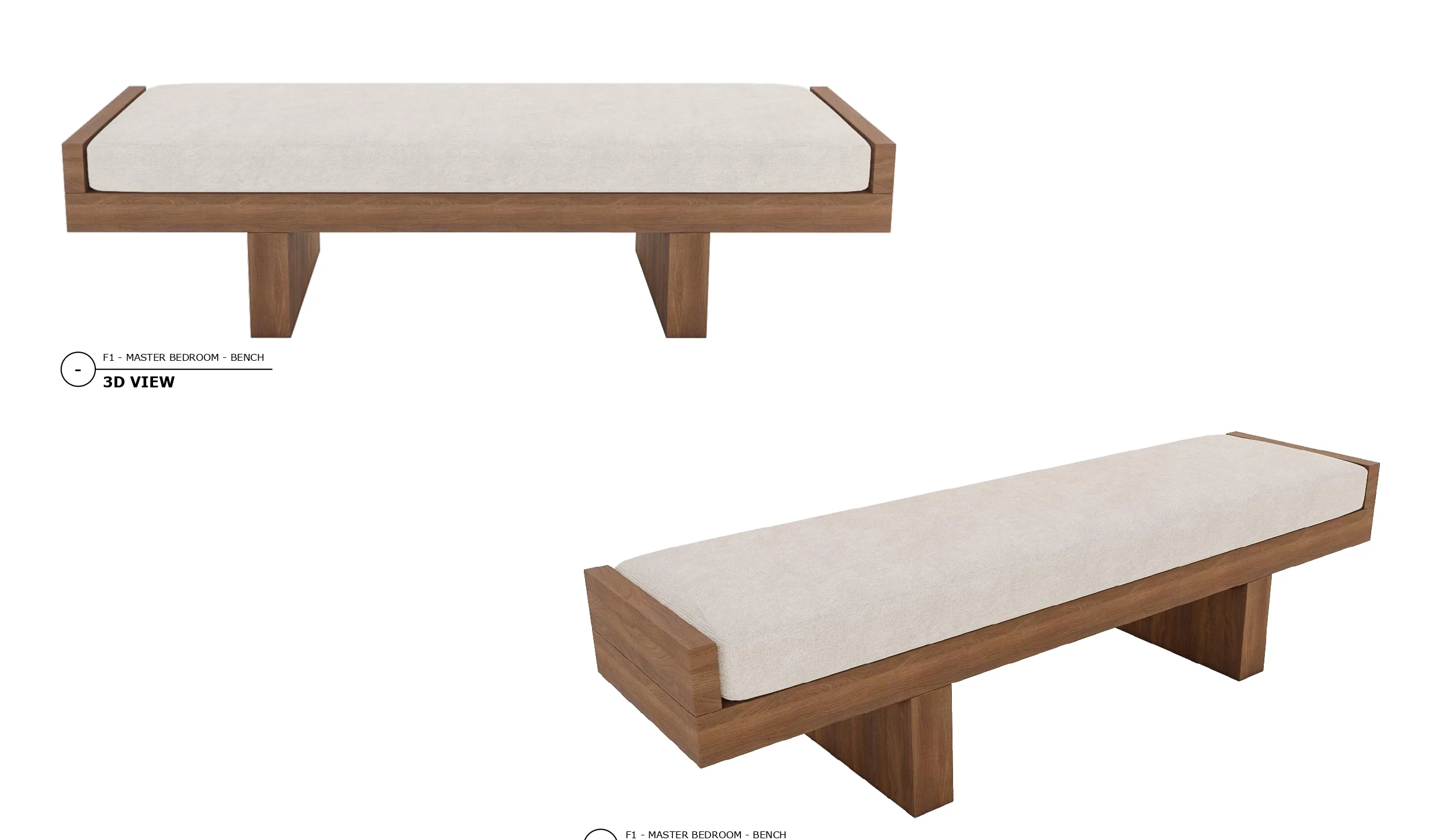 Bench — CAD drawing