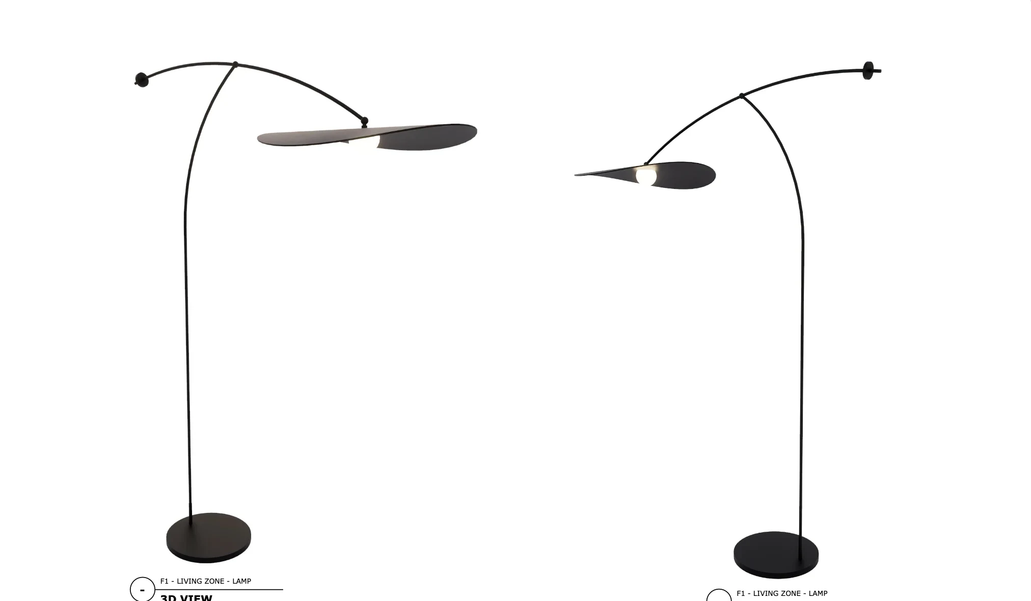 Floor Lamp — CAD drawing