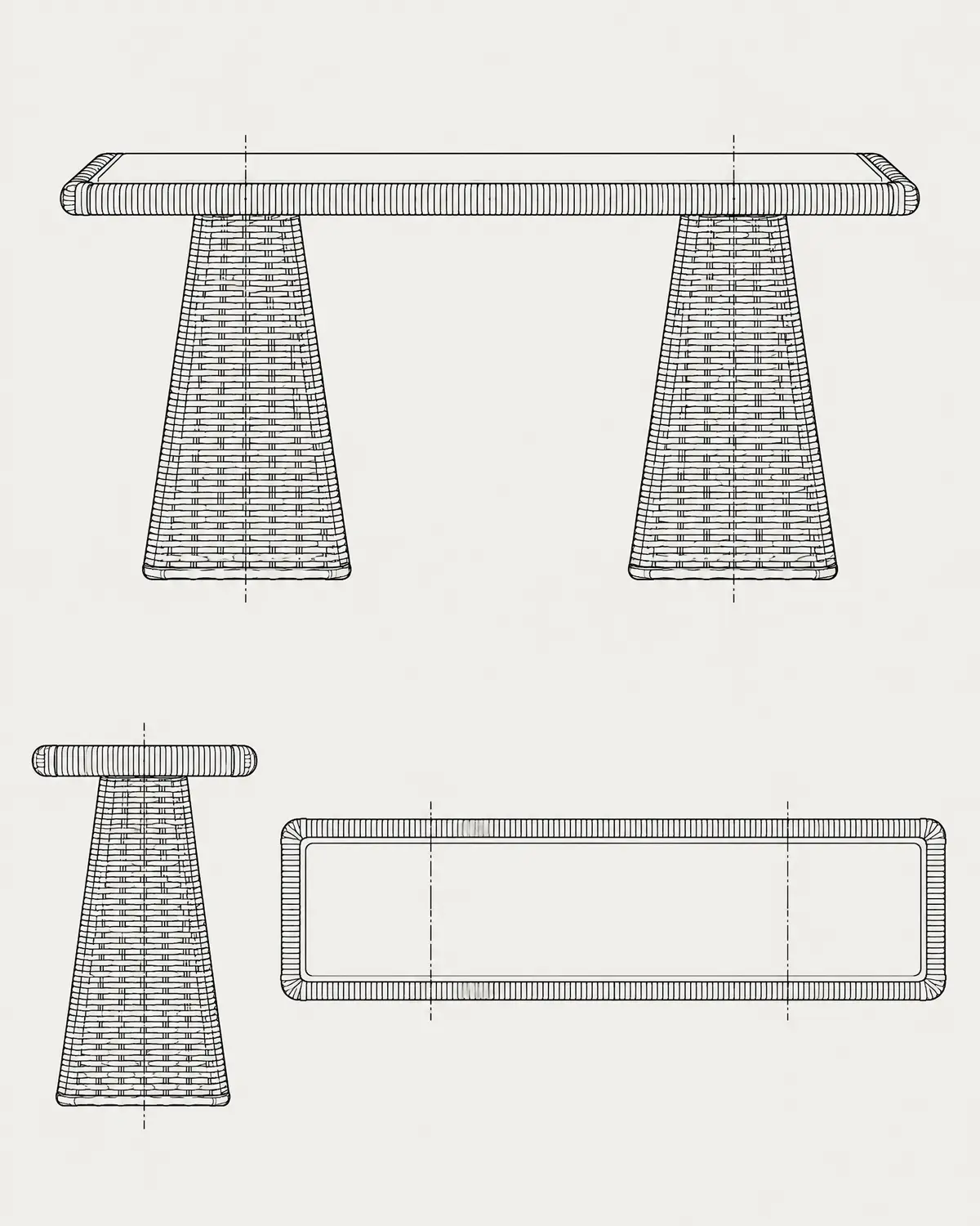 Weev console, line drawing