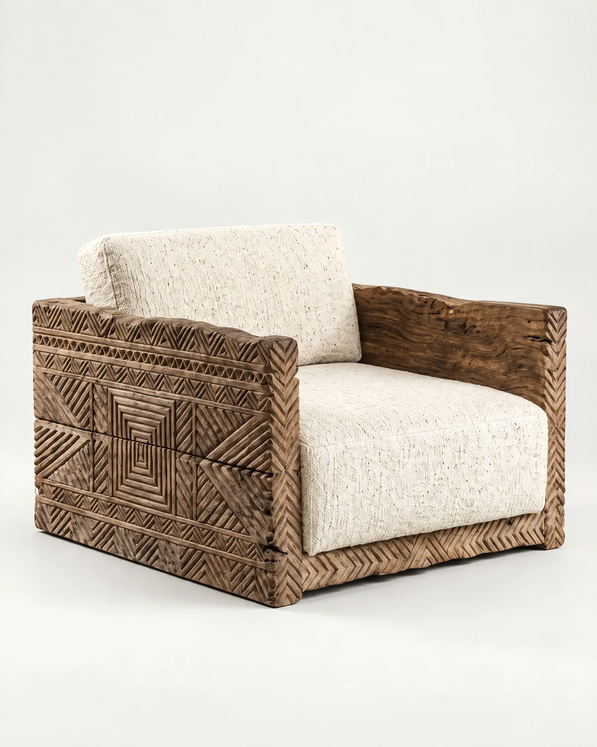 Carved armchair