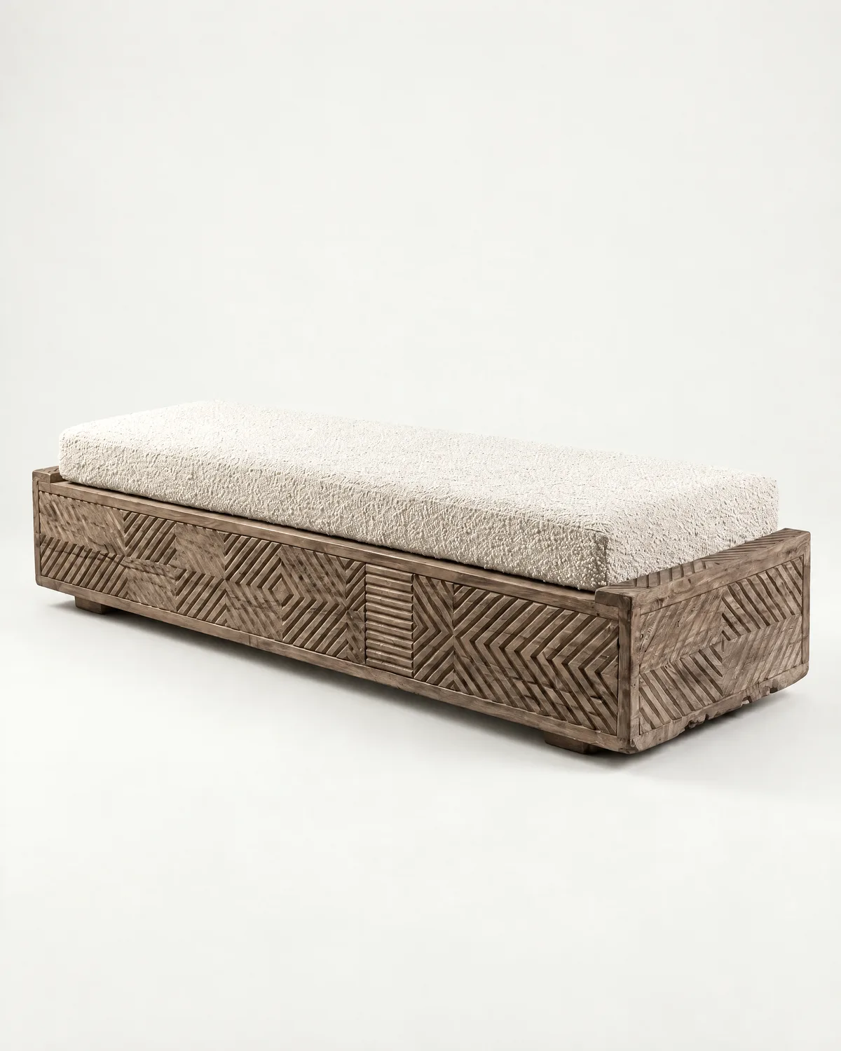 Carved bench