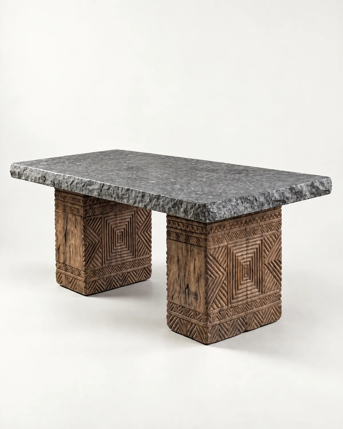 Carved dining table