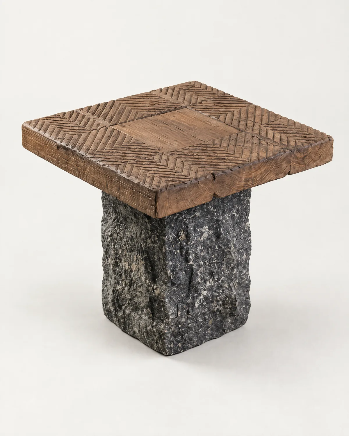 Carved side table