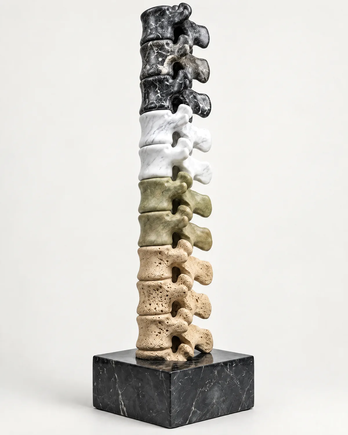 Top spine sculpture