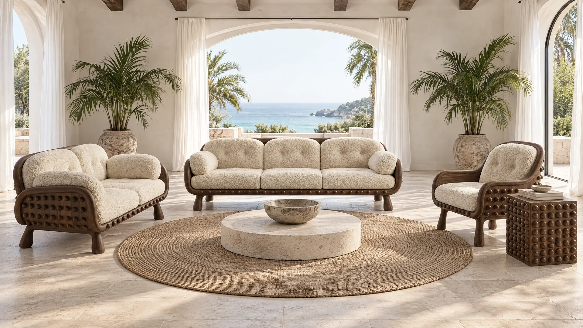 Braille, with Braille loveseat, Braille sofa, Braille armchair, Braille side table