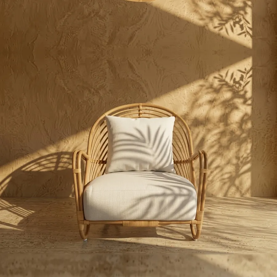 Sunburst lounge chair