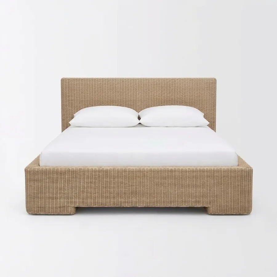 Coastal Wicker bed