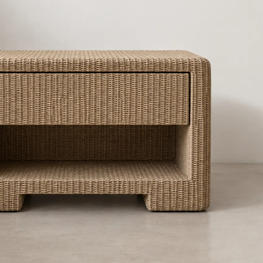 Coastal Wicker nightstand