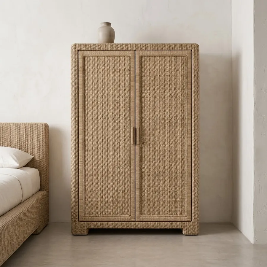 Coastal Wicker wardrobe