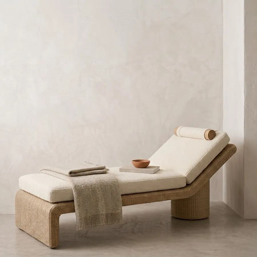Coastal Wicker chaise