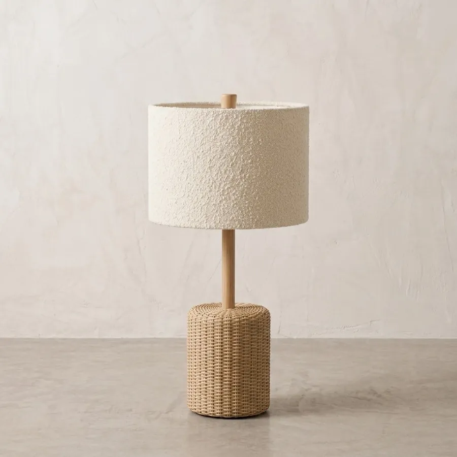 Coastal Wicker table lamp