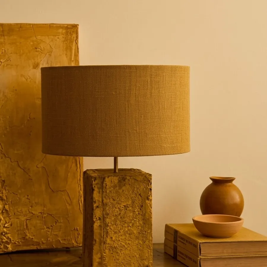 Plush table lamp