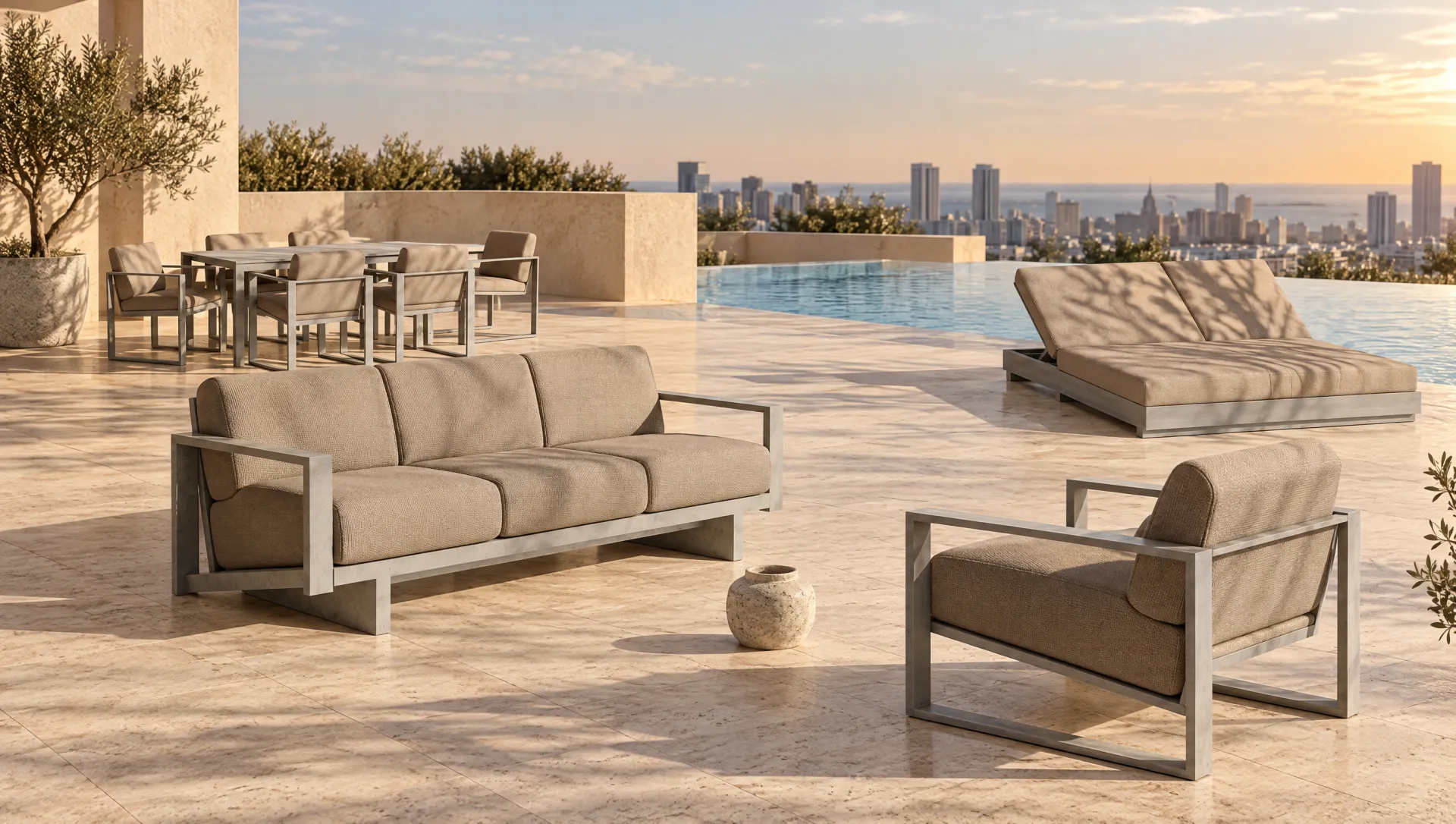 Out2, with Out2 lounge chair, Out2 sofa, Out2 dining set, Out2 daybed