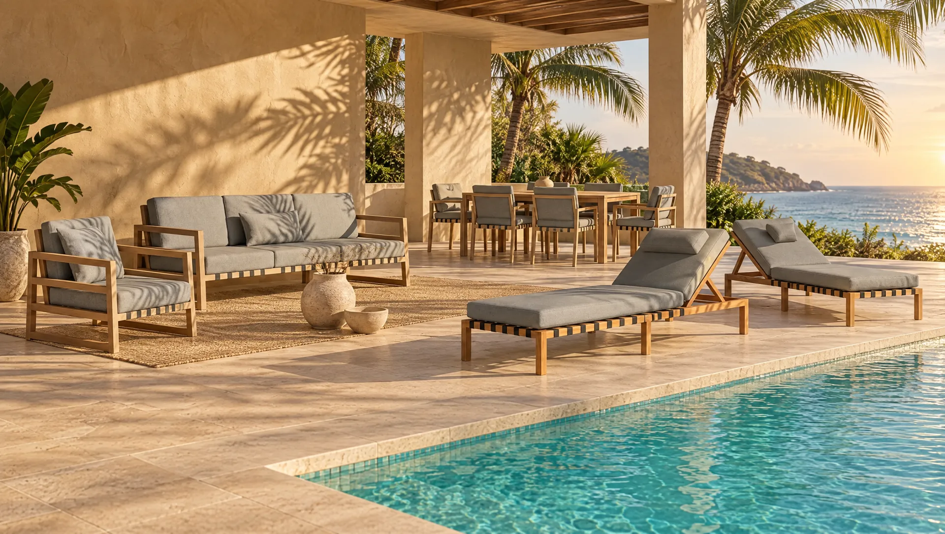 Out3, with Out3 lounge chair, Out3 sofa, Out3 dining set, Out3 sun lounger