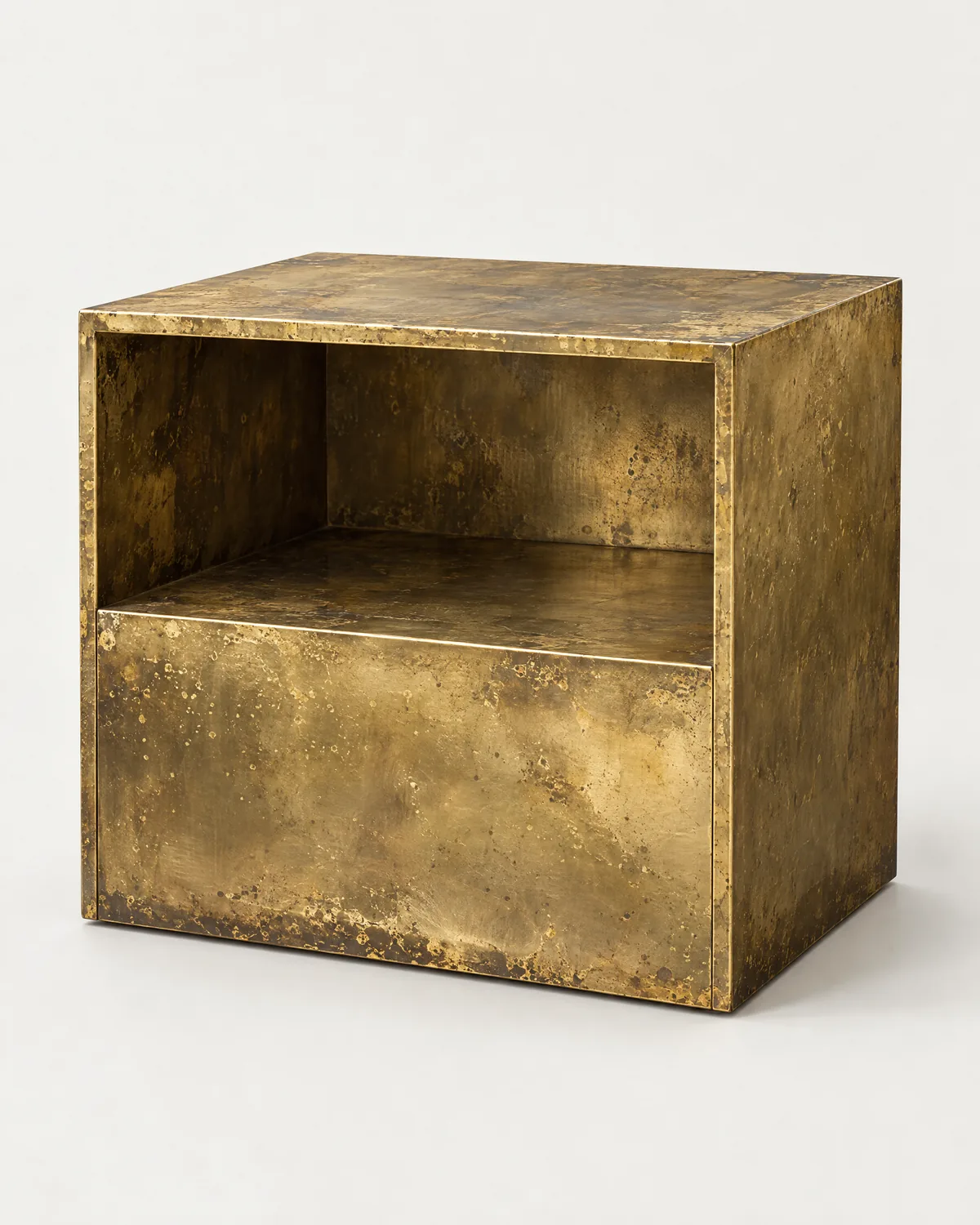 Brass bedside table