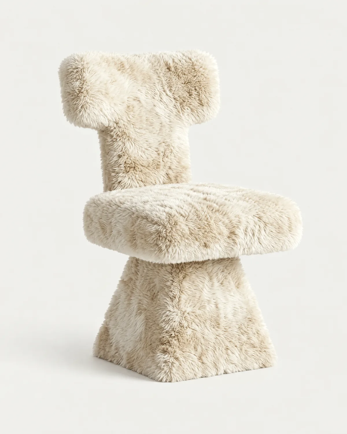 Shearling dining chair