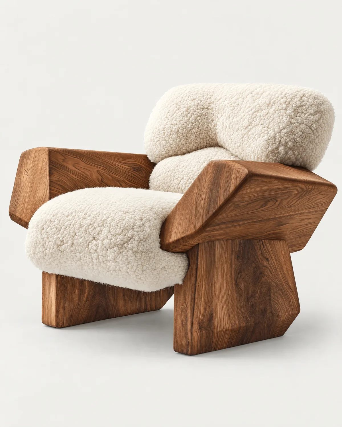 Faceted armchair
