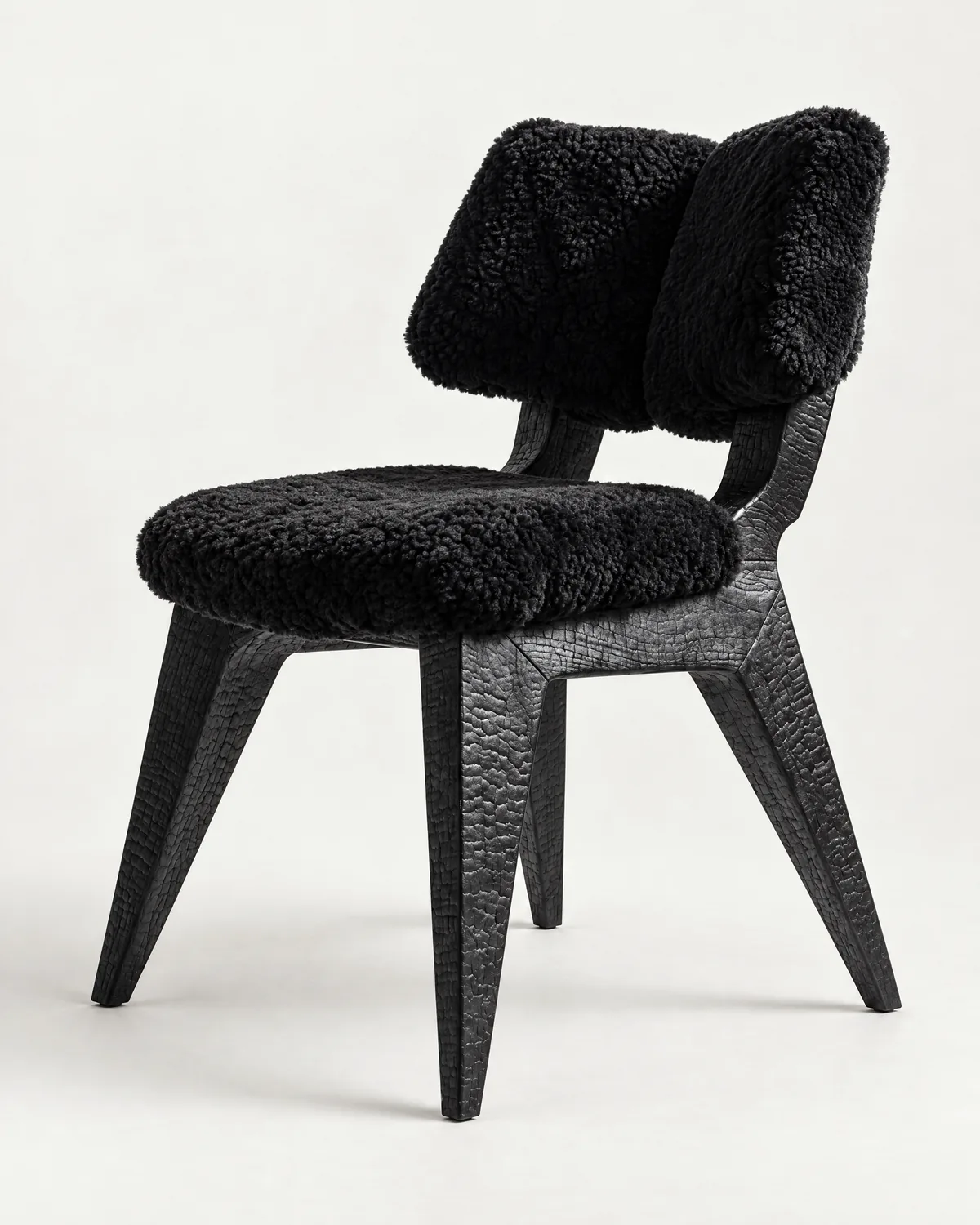 Winged dining chair